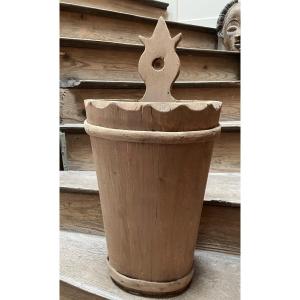 Folk Art, Wooden Umbrella Stand 