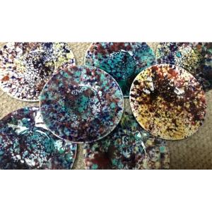 The Set Of 7 Enameled Bowls 