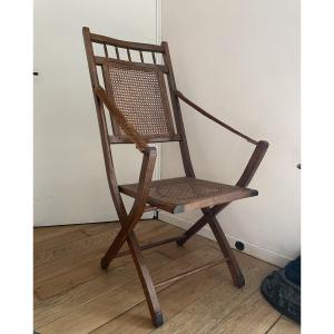 Colonial-style Folding Bamboo Chair 