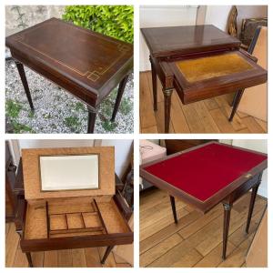 Table De Milieu à Systeme , Style Louis XVI - Late XIXe