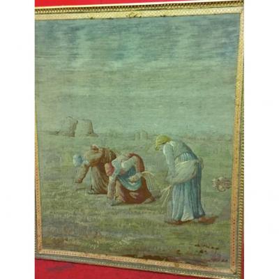 Tapestry In The Point After Jf Millet, Nineteenth