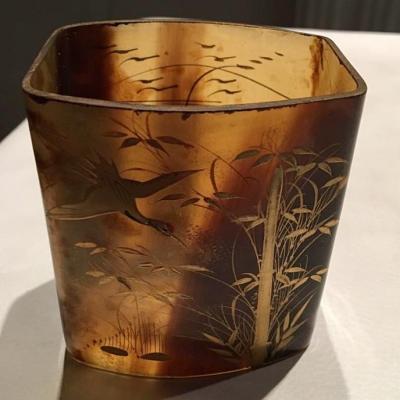 Goblet, Brush Holder In Tortoiseshell, Japan, Edo Period