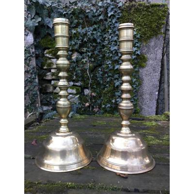 Pair Of Candlesticks Haute Epoque, XVII