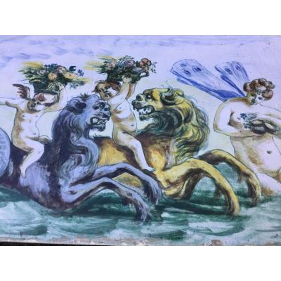 Painted Ceramic Plate, 1909