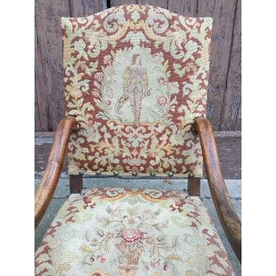 Large Ceremonial Armchair, Point Tapestry