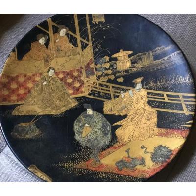 Monsoon Bridge Boiled Cardboard Dish, Japanese Decor