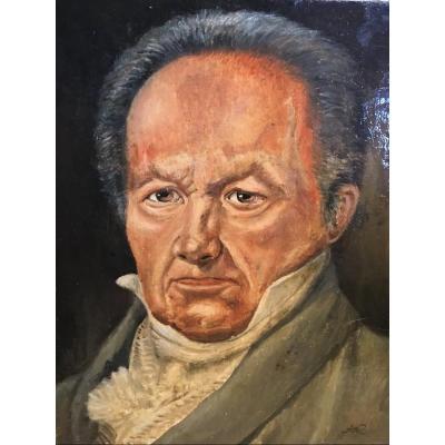 Portrait Of A Man, Spanish School, Late Nineteenth