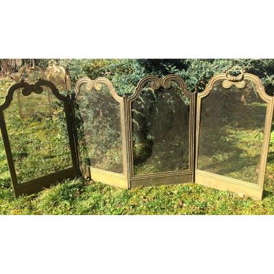 Firewall In Old Brass From The 19th Time