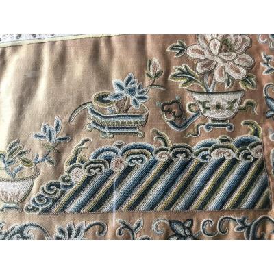 Small Chinese Blind Stitch Embroidery, Framed