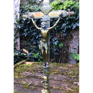 Christ In Gilt Bronze, XVIIth