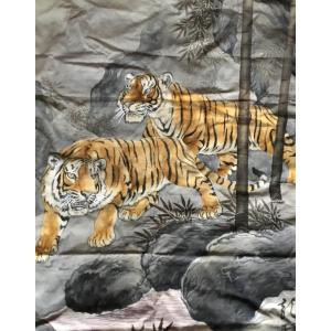 Japanese Lion And Lioness Hanging, Circa 1900