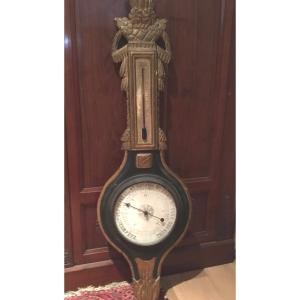 Lacquered And Gilded Barometer, Paris Eighteenth Century