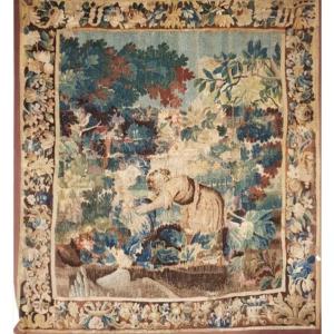 Aubusson Tapestry With Country Decor, 17th Century