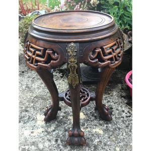 Chinese Bolster And Gilded Bronze Dlg By Viardot