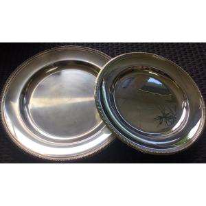 The Two Large Serving Dishes Model Perles De Christofle