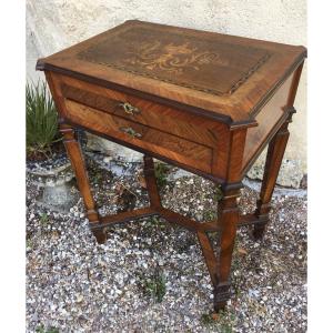 Inlaid Worker, Interior In Magnifying Glass, XIXth