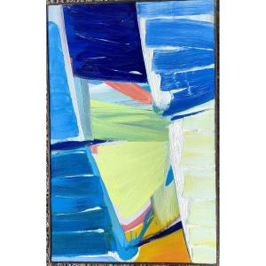 Daniel Clesse (1932-2016), Blue Harmony, Oils On Panel, Signed