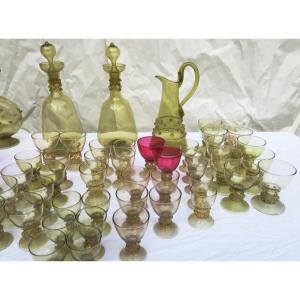 Roemer Service In Murano Glass, 1950s.