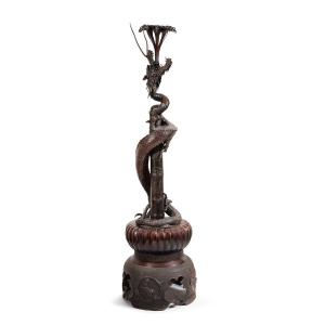 Bronze Dragon Sculpture, Japan 19th Century