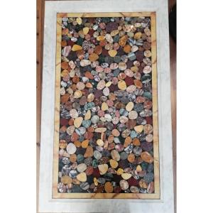 Marble Marquetry Tray, Italy Early 20th Century