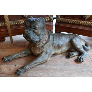Terracotta Mastiff, Austria Circa 1900