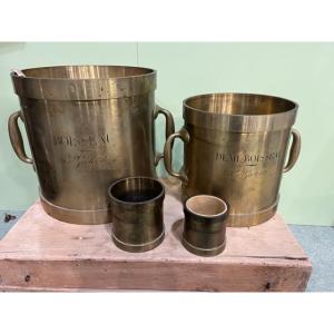 Set Of Four Bronze Bushels By Denière & Matelain, Empire Period 1801-1804