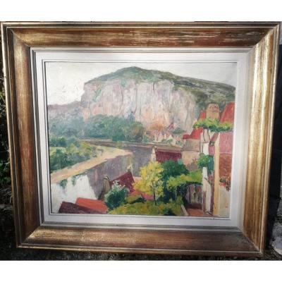 La Roque Gageac In Dordogne By Henri David