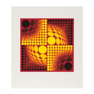 Victor Vasarely, Ollo, Serigraph Signed And Numbered 149/250