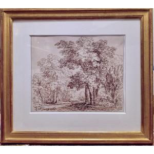 Old Drawing Dated 1765 Northern School