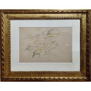 Leopold Survage (1879-1968), Watercolor On Paper Signed