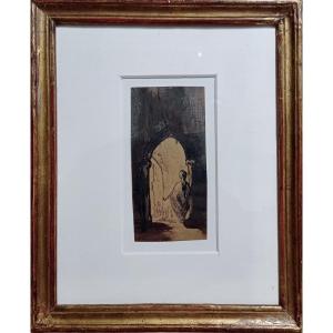 Alexandre Gabriel Decamps (1803-1860) "smoker In The Casbah"