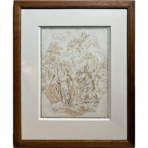 Antique Drawing, Italian Baroque School, Late 17th/early 18th Century. Antonio Balestra (circa).
