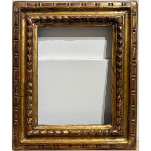 Antique Frame, 18th Century Italy, Gilded Carved Wood.