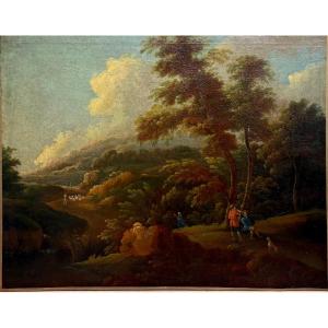 18th Century Dutch School, Oil On Canvas.