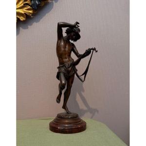 Carrier-belleuse - Bronze "the Mandolin Player"