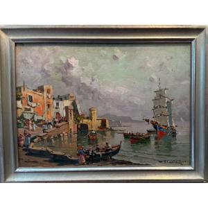 Nicola Decorsi - Neapolitan View Painting