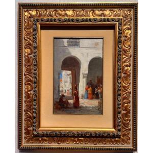 Painting Of Seville Street - Mclaren (19th Century)