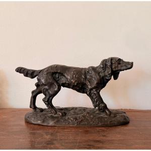 Bronze Hunting Dog - 19th Century