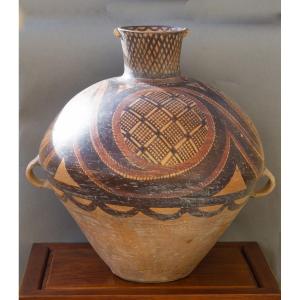 Large Jar, Painted Terracotta, China, Majiayao Culture, Banshan Period, Circa 2600-2300 Bc.