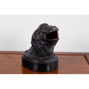 Lion's Head From The "frog Game", Bronze, France, 18th/19th Century.