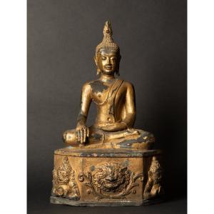 Sakyamuni Buddha, Gilt Bronze, Thailand, 18th/19th Century.