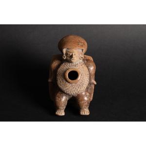 Figurative Vase, Chorrera Culture (1300 - 300 Bc), Ecuador, Pre-columbian Ceramics
