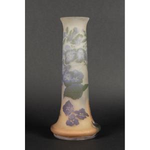 Hydrangea Vase , Emile Gallé, Art Nouveau, Nancy, Early 20th Century