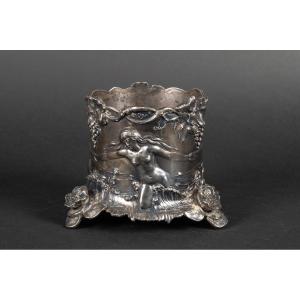 Wine Bottle Holder, Wmf, Art Nouveau, Germany, Circa 1900