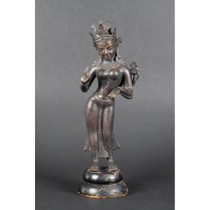 Padmapani, Bronze, Nepal, 19th Century.