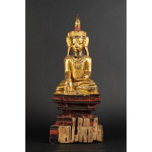 Buddha, Burma, Shan, Wood, 19th Century.