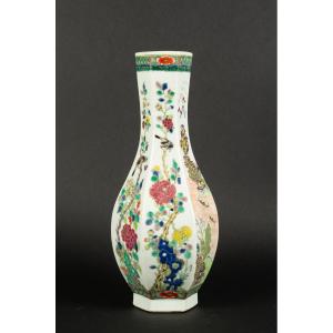 Famille Verte Vase, Kangxi, China, Qing Dynasty, 18th - 19th C.  