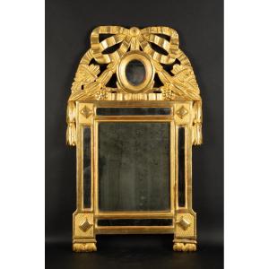 Gilded Mirror, Louis XVI, France, Late 18th Century.  