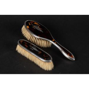 Pair Of Brushes, Silver, Broadway & Co, 1926 England, Birmingham.