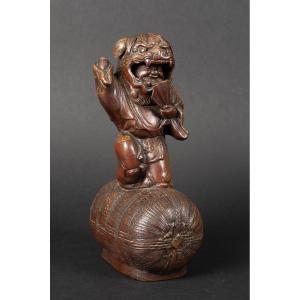 Masked Dancer, Bizen, Japan, 19th-20th Century 